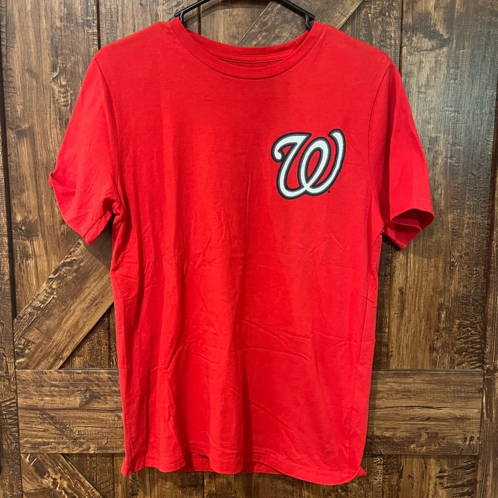 Majestic unisex Washington nationals short sleeve tshirt size large‎